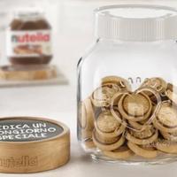 Biscottiera Nutella-Kinder Ferrero- Tappo Lavagna 