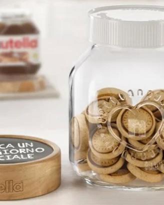 Biscottiera Nutella-Kinder Ferrero- Tappo Lavagna 