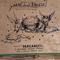 VECCHIA SCATOLA IN LATTA PANE DEGLI ANGELI VINTAGE