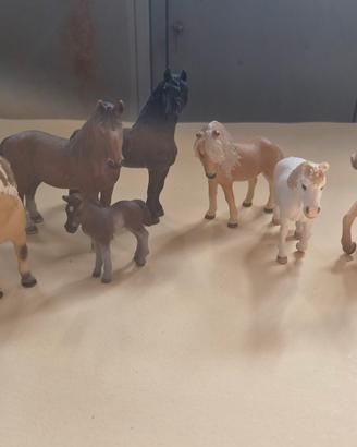 Lotto cavalli schleich animali