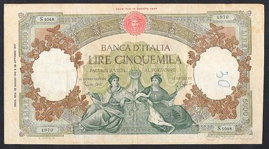 Banconota lire 5000 del 1961