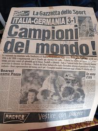 Gazzetta dello sport Italia 1982 Autografata