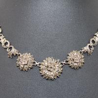 Collier argento marcasite stile Art Deco