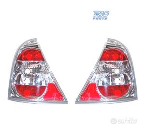FANALI PER RENAULT CLIO 98- LOOK LEXUS FONDO CROMA