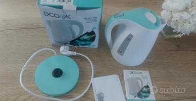 bollitore elettrico bianco azzurro