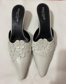 Sabot ciabattine pelle capretto taglia 38 t