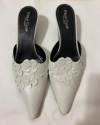 Sabot ciabattine pelle capretto taglia 38 t