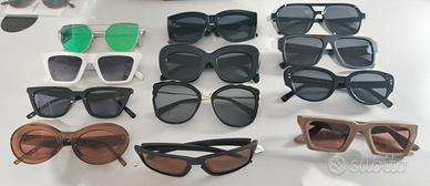 Stock lotto occhiali sole mercati made Italy 60 pz