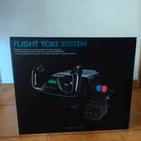 simulatore volo Logitech (cloche e pedaliera)