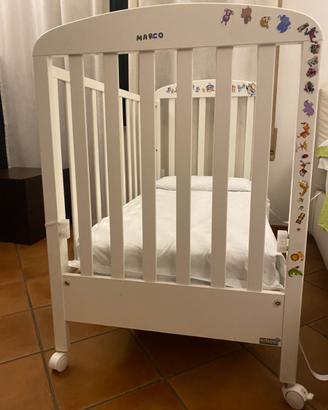 lettino/culla Erbesi bianco – sponda da montare