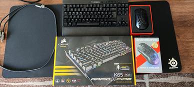 Corsair k65 rapidfire, Steelseries Aerox 3