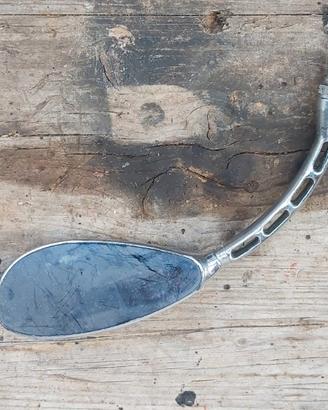 Specchietto cromato per moto lato destro