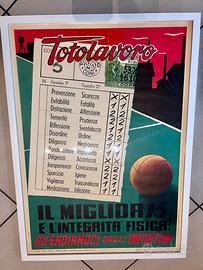 Manifesto vintage enpi totocalcio