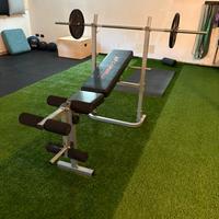 Panca, bilanciere e dischi