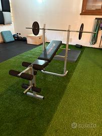 Panca, bilanciere e dischi