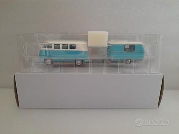 VOLKSWAGEN KOMBI T1 MINIBUS + ROULOTTE 1965 1-43