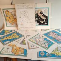 regioni d'italia, mappe anni 60