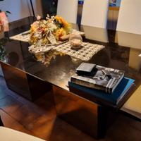 Tavolo in cristallo per sala da pranzo 200x110