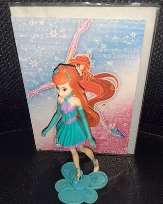 2 Figure vintage WINX club Bloom e Musa + set card