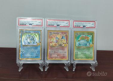 Trio psa9 celebration Charizard Blastoise Venusaur