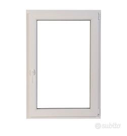 finestra bianca in PVC 80×120 + lucernaio