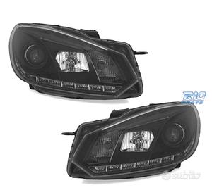 FARI VOLKSWAGEN VW GOLF 6 08-12 DRL FONDO NERO