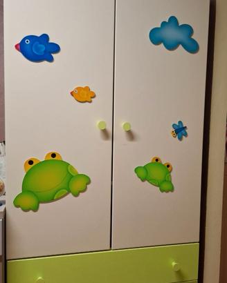 Cameretta bimbo/a Azur "Rana Verde"