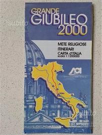 GIUBILEO 2000 - piantina mete religiose italiane