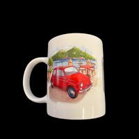 Tazza in ceramica Fiat 500 la Dolce vita e Riviera