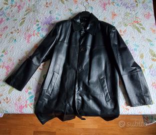 Cappotto uomo al ginocchio vera pelle !