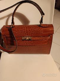 borsa in pelle coccodrillo 