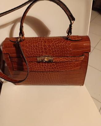 borsa in pelle coccodrillo 