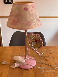 Lampada da comodino Barbie con orologio