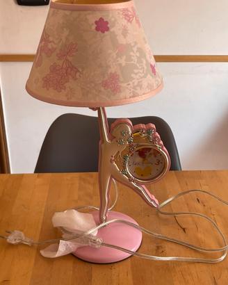 Lampada da comodino Barbie con orologio