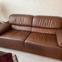 Poltrona Frau  Set Petronio 3 Pz in pelle marrone