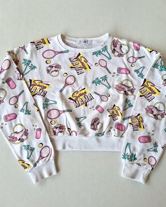 Felpa donna Bershka, in cotone