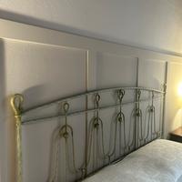 Letto matrimoniale SLAM anni ‘90 in ferro battuto