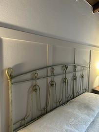 Letto matrimoniale SLAM anni ‘90 in ferro battuto