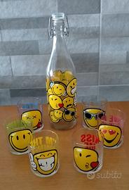 Vintage servizio bibita in vetro Emoticon 