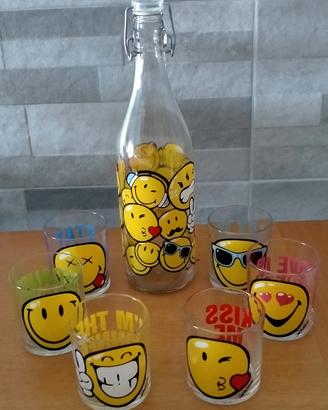 Vintage servizio bibita in vetro Emoticon 