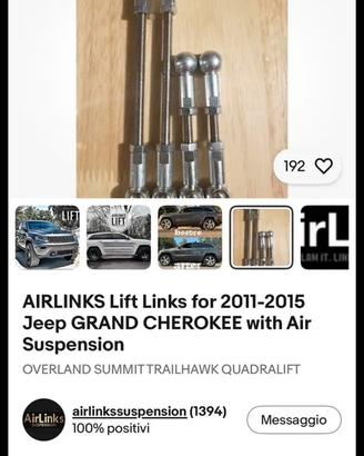 Kit rialzo/Lift kit  jeep grand cherokee