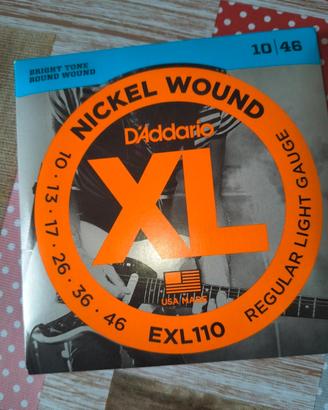 Corde per chitarra elettrica D'addario XL 10.46