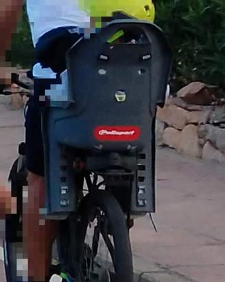 Seggiolino bici per porta pacchi posteriore