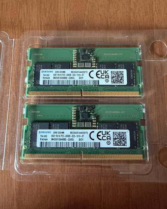 Ram DDR5 sodimm 16gb 2x8 4800Mhz