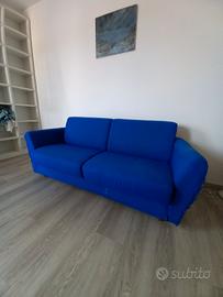 Divano letto blu