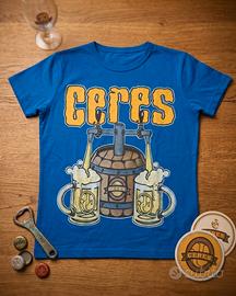 T-shirt originale Ceres – Grafica Beer & Barrel 🍺