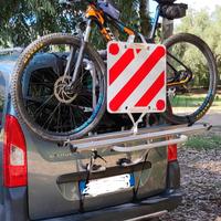 Porta bici da auto doppio