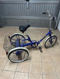 Triciclo uomo Doniselli completamente pieghevole.