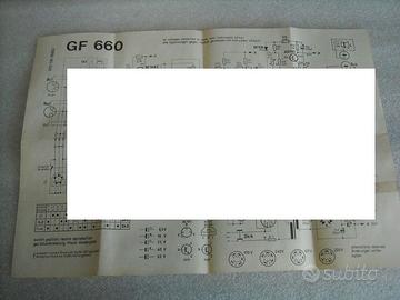 Schema elettrico giradischi PHILIPS GF 660 anni 70