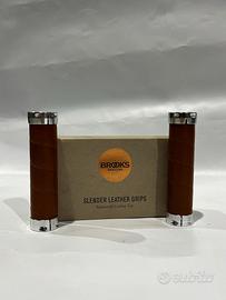 Manopole Brooks in Cuoio per bici 130/130mm + torx